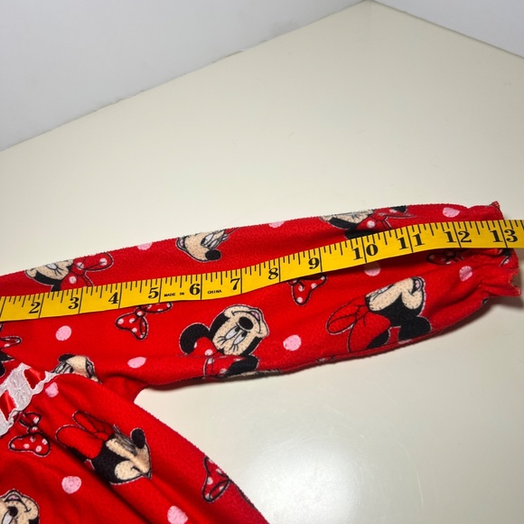 Vintage Disney Minnie the Mouse Nightgown Christmas Ruffle Toddler Cottage Core - Picture 7 of 7